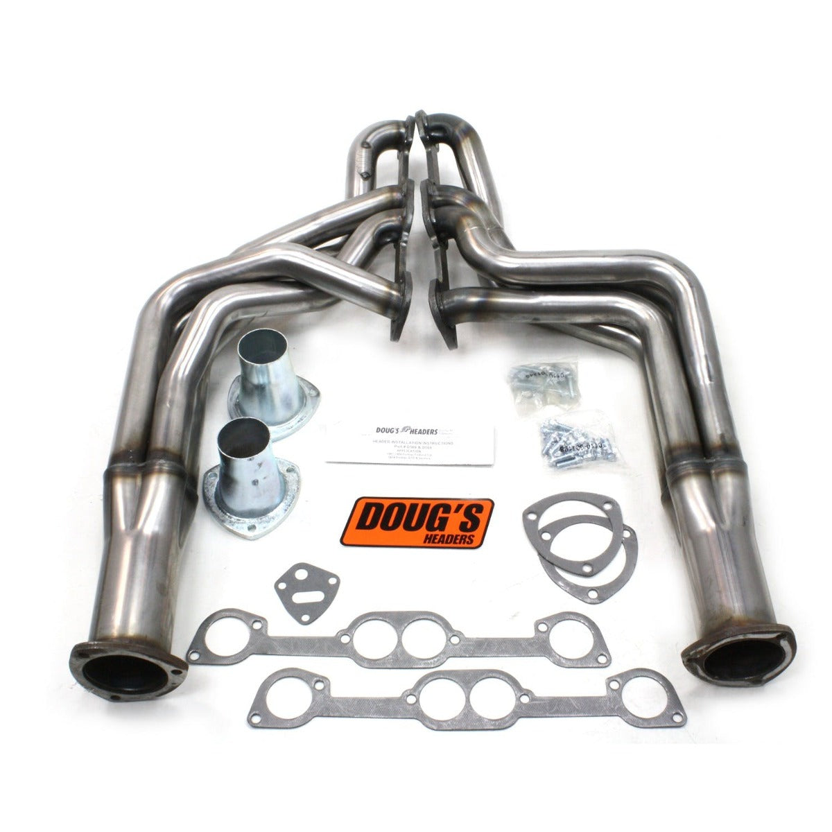 Doug's Headers D568-R 1 7/8 4-Tube Full Length Header Raw Steel