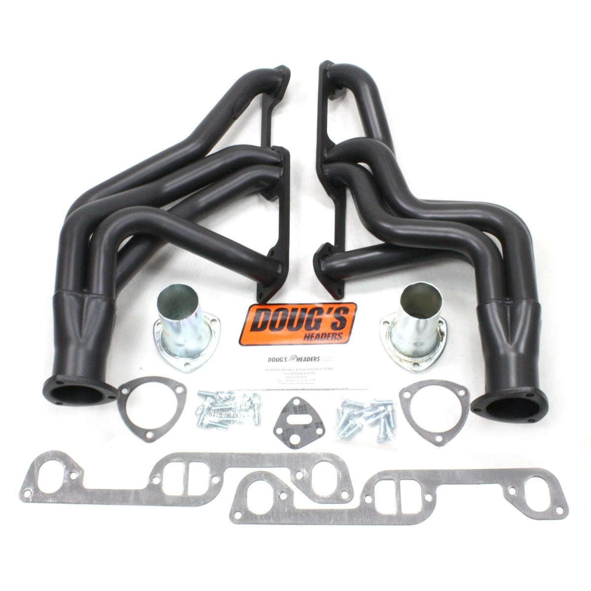 Doug's Headers D569-B 1 3/4 4-Tube Full Length Hi-Temp Black Coating