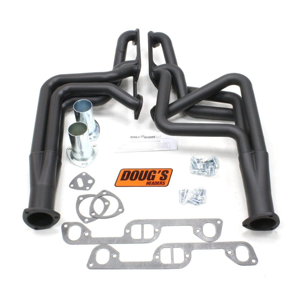 Doug's Headers D570-B 1 3/4 4-Tube Full Length Header Hi-Temp Black Coating