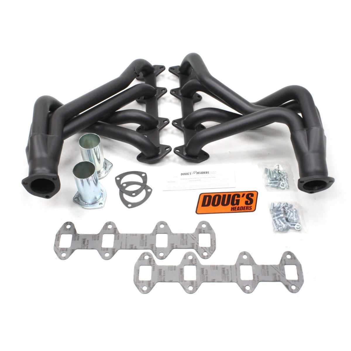 Doug's Headers D603-B 1 3/4 4-Tube Full Length Header Hi-Temp Black Coating