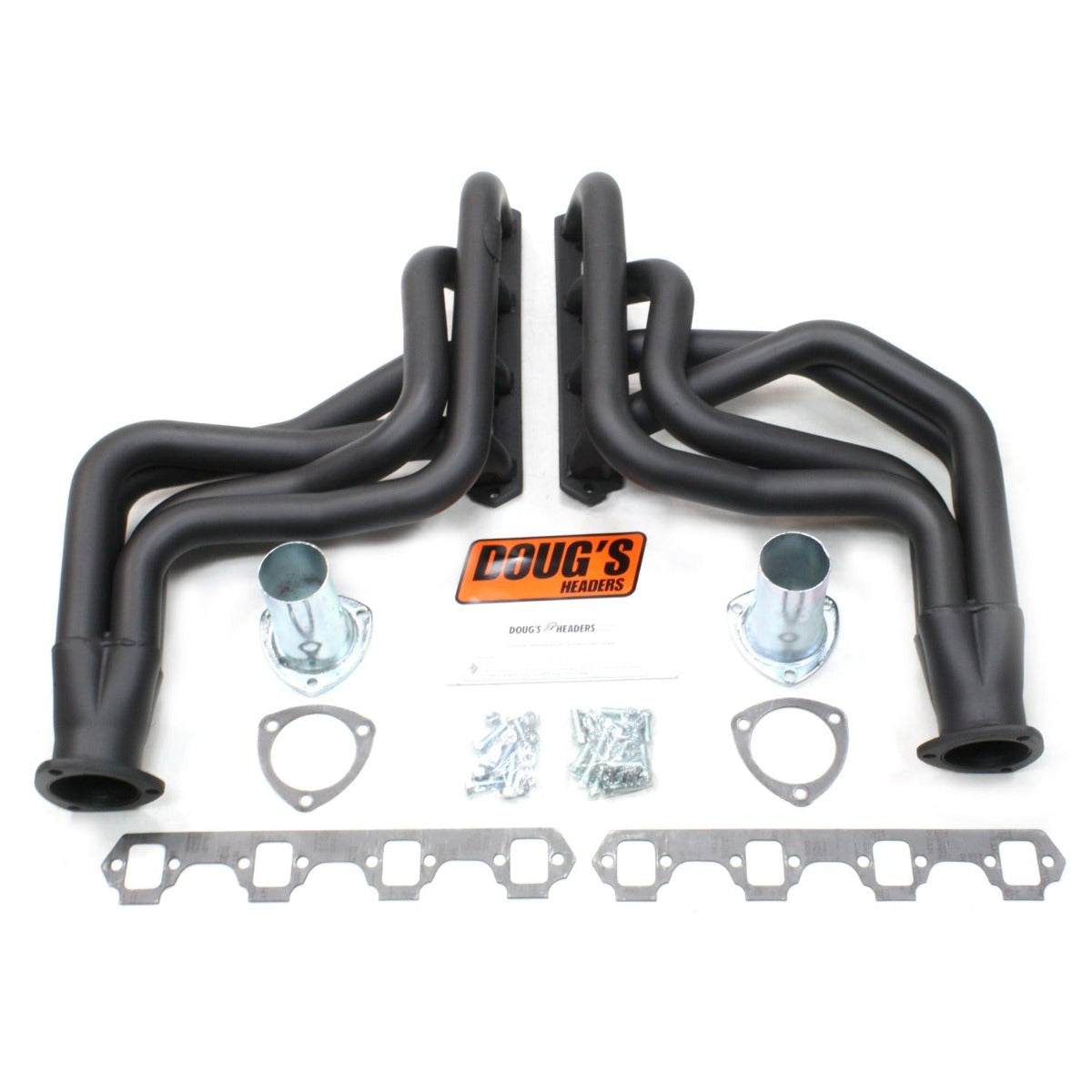 Doug's Headers D623-B 1 3/4 4-Tube Full Length Header Hi-Temp Black Coating