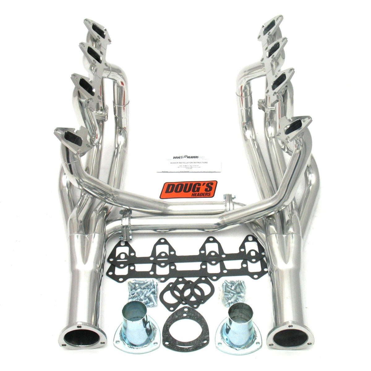 Doug's Headers D627 2 4-Tube Full Length Header Metallic Ceramic Coating