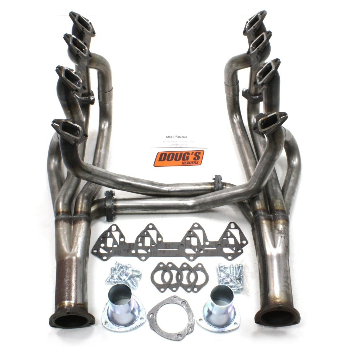 Doug's Headers D627-R 2 4-Tube Full Length Header Raw Steel