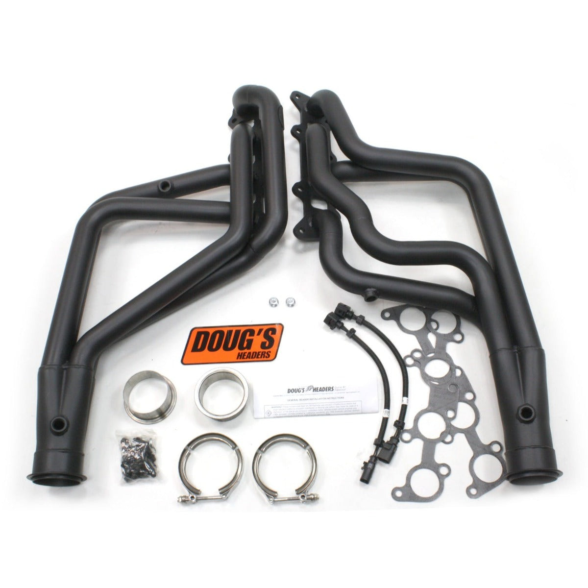 Doug's Headers D6652-B 1 3/4 4-Tube Full Length Header Hi-Temp Black Coating