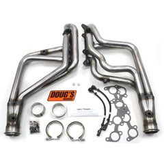 Doug's Headers D6652-R 1 3/4 4-Tube Full Length Header Raw Steel