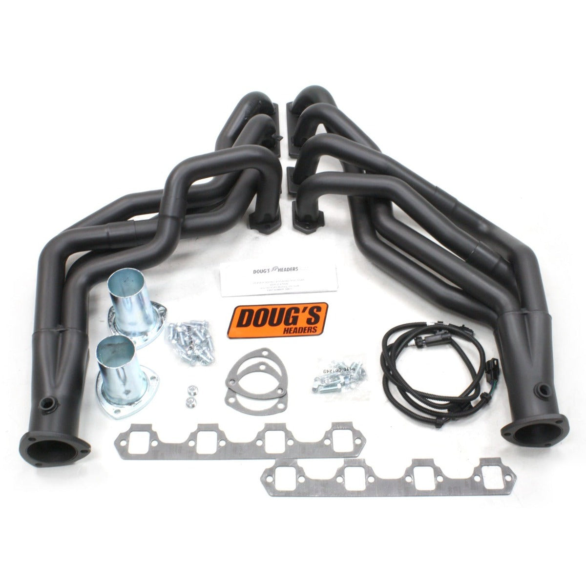 Doug's Headers D6671-B 1 3/4 4-Tube Full Length Header Hi-Temp Black Coating