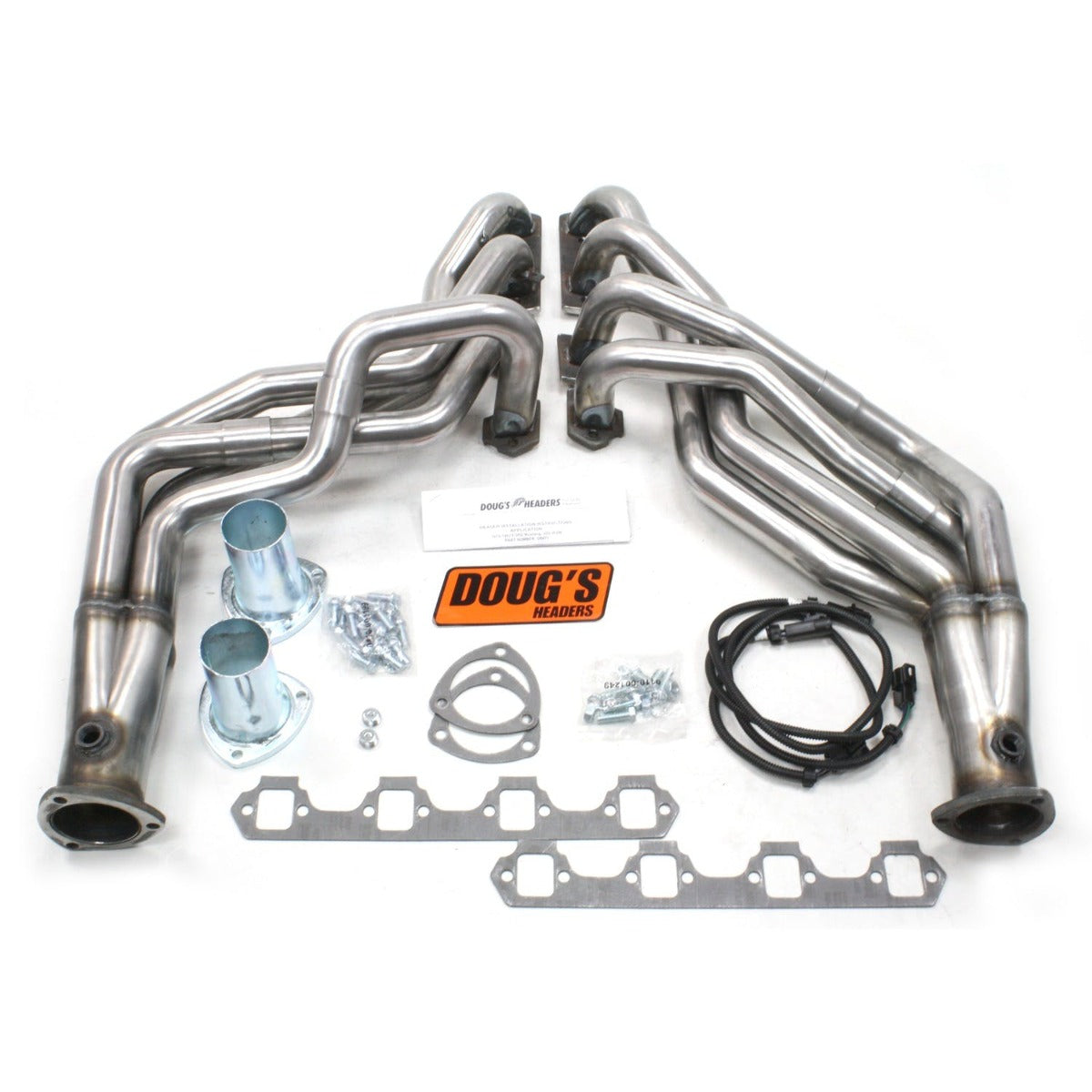 Doug's Headers D6671-R 1 3/4 4-Tube Full Length Header Raw Steel
