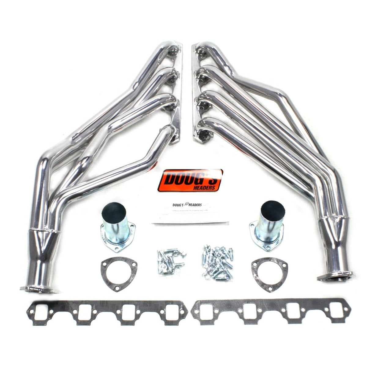 Doug's Headers D668 1 5/8 4-Tube Full Length Header Metallic Ceramic Coating