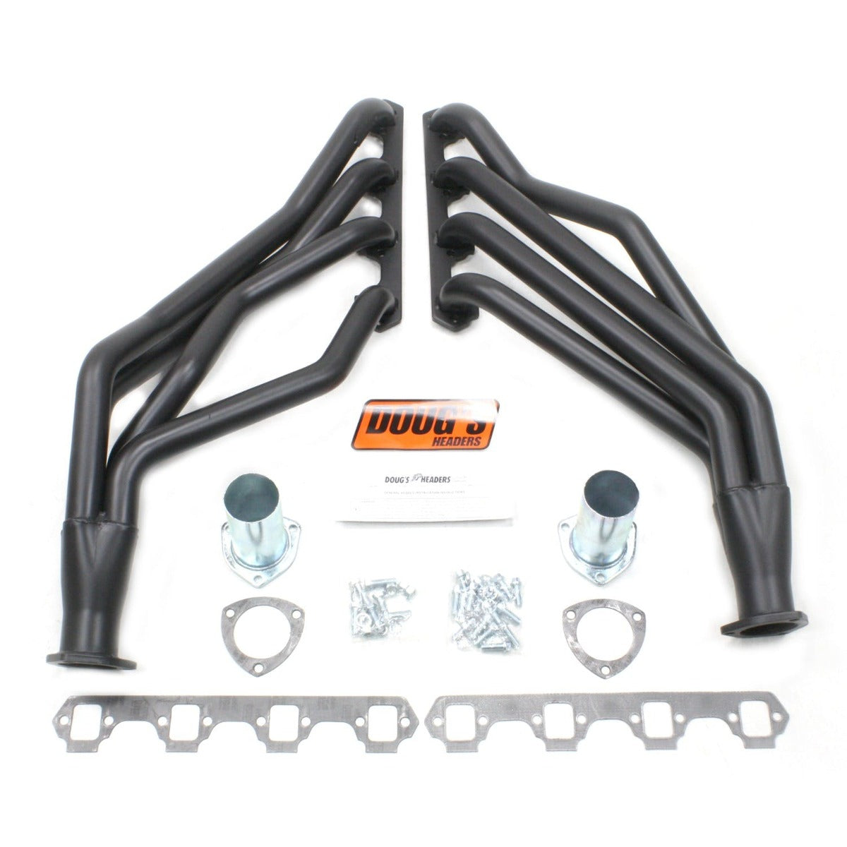 Doug's Headers D668-B 1 5/8 4-Tube Full Length Header Hi-Temp Black Coating