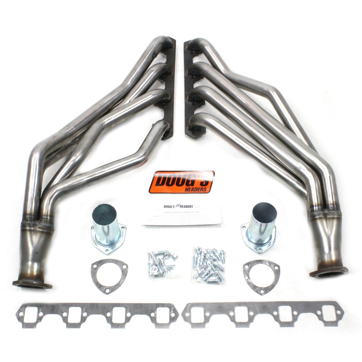 Doug's Headers D668-R 1 5/8 4-Tube Full Length Header Raw Steel