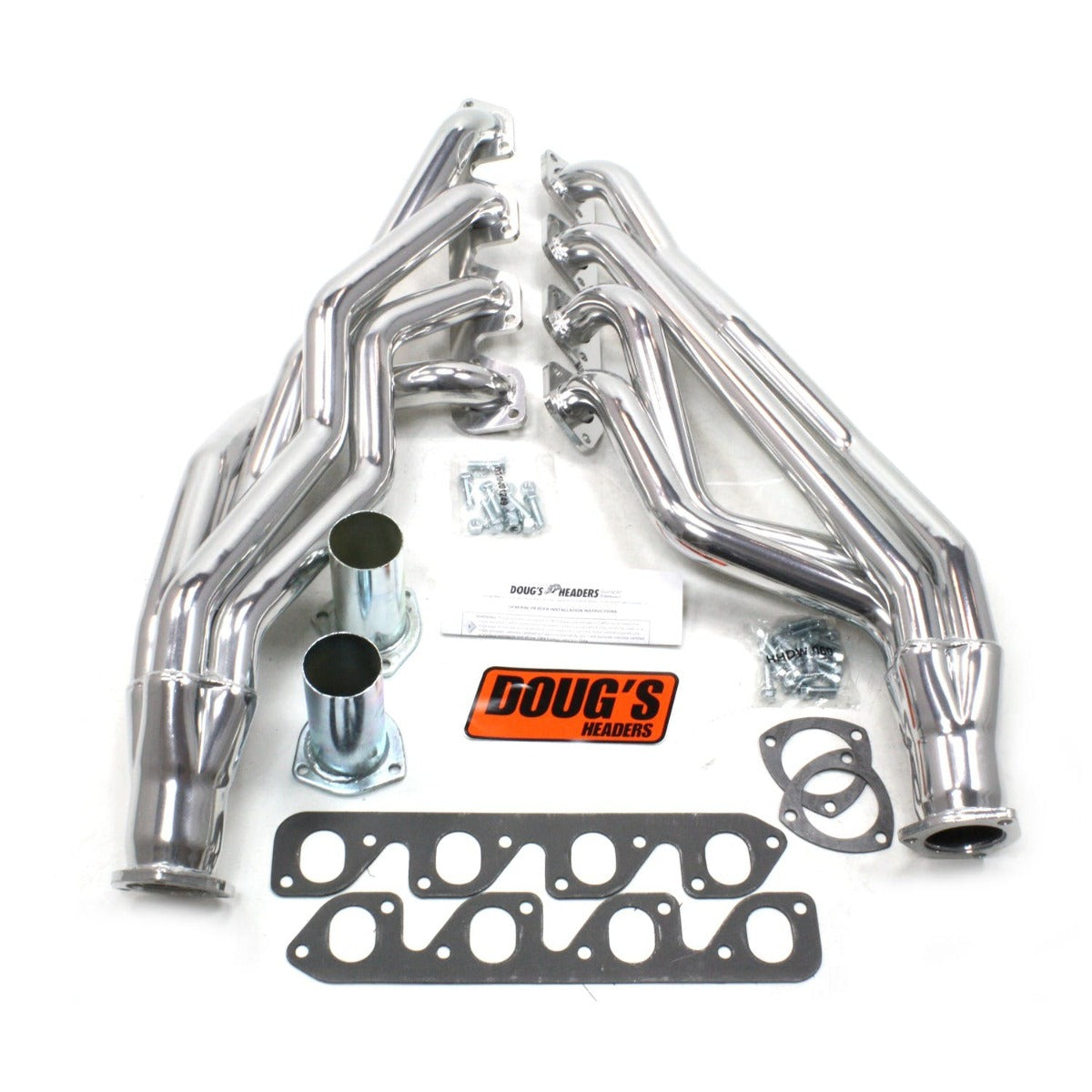 Doug's Headers D670A2 1 3/4 4-Tube Full Length Header Metallic Ceramic Coating