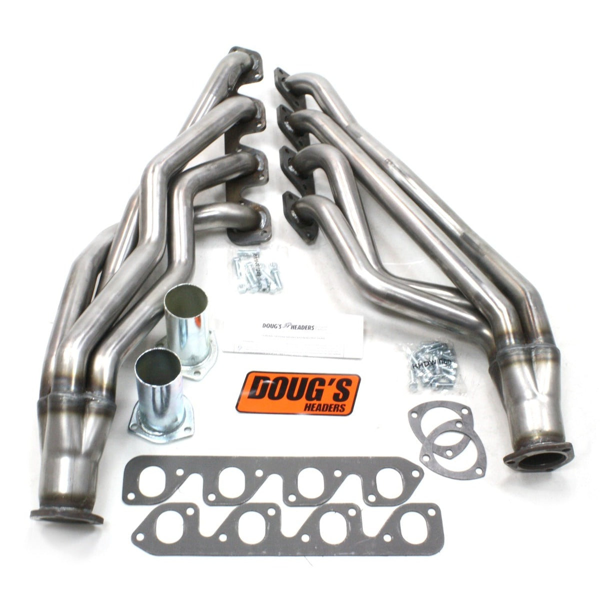 Doug's Headers D670A2-R 1 3/4 4-Tube Full Length Header Raw Steel