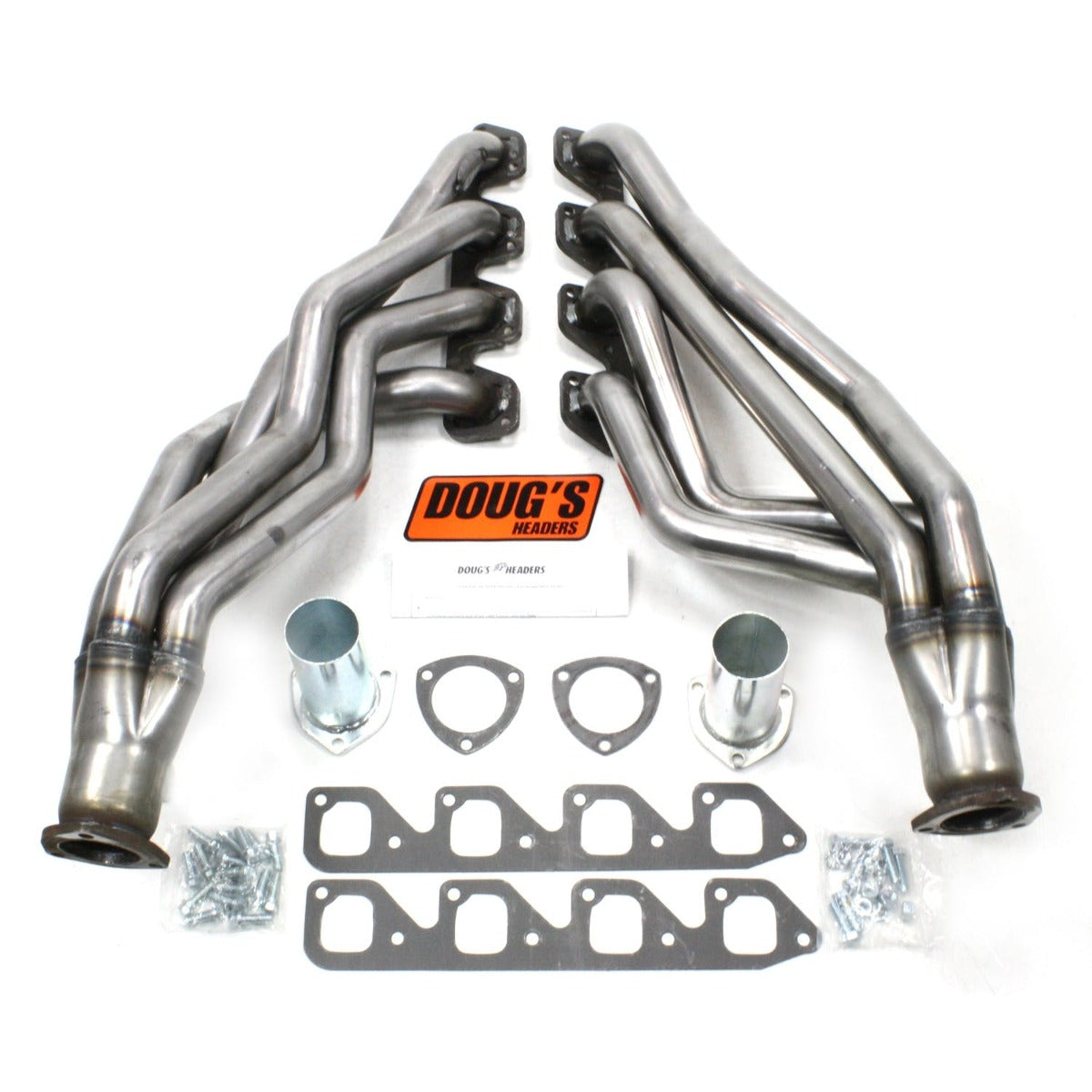 Doug's Headers D670A4-R 1 3/4 4-Tube Full Length Header Raw Steel
