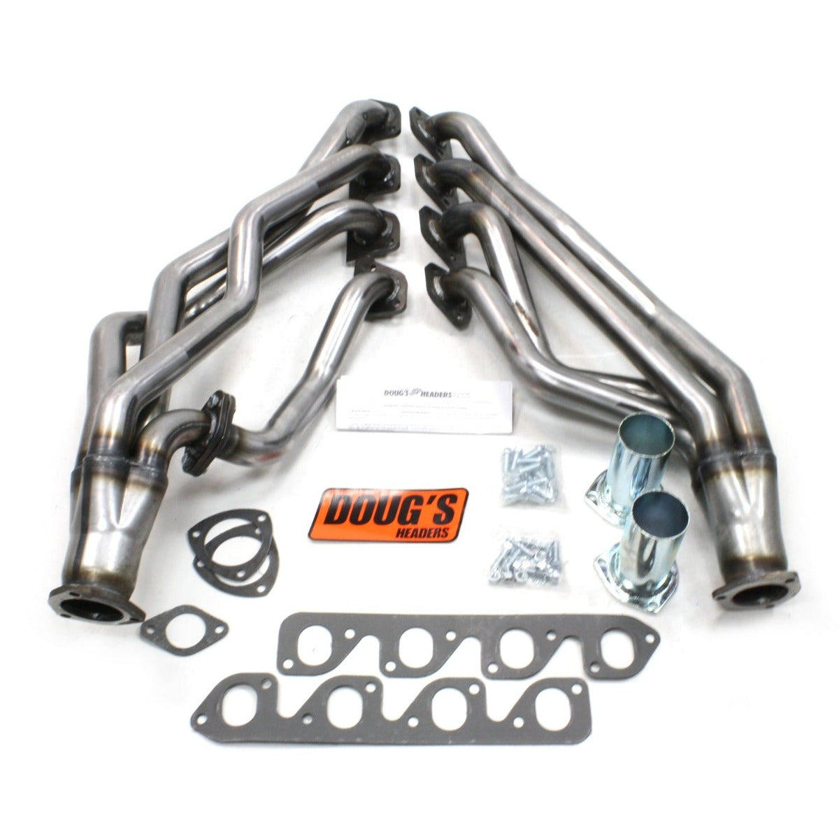 Doug's Headers D670S2-R 1 3/4 4-Tube Full Length Header Raw Steel