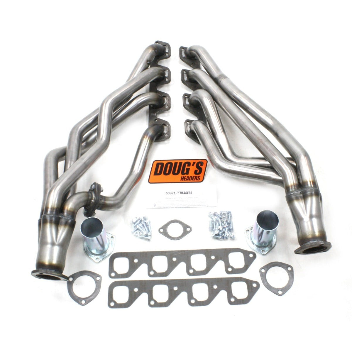 Doug's Headers D670S4-R 1 3/4 4-Tube Full Length Header Raw Steel