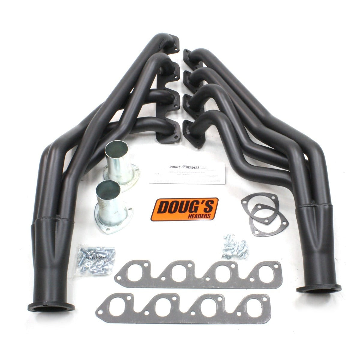 Doug's Headers D6712-B 1 3/4 4-Tube Full Length Header Hi-Temp Black Coating