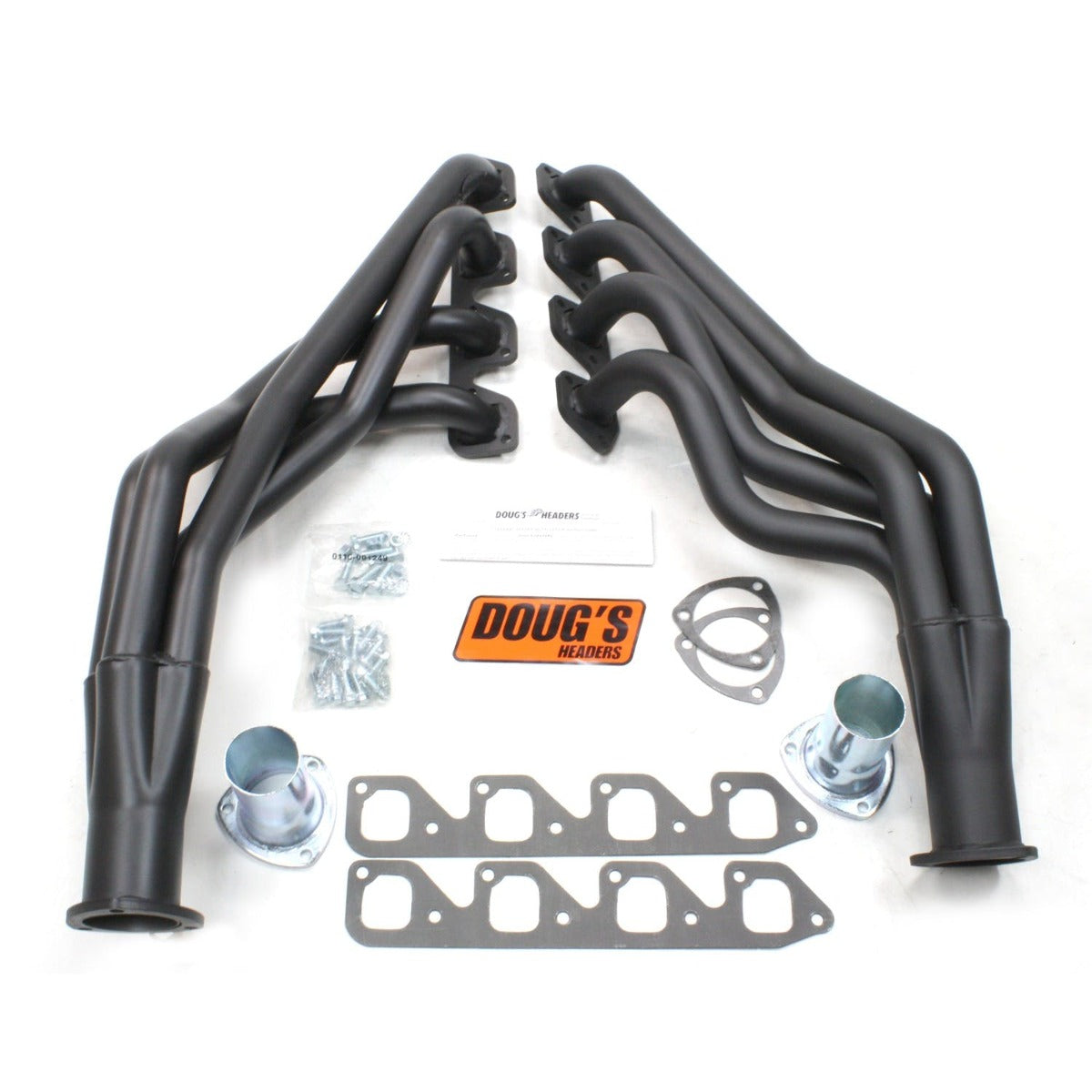 Doug's Headers D6714-B 1 3/4 4-Tube Full Length Header Hi-Temp Black Coating
