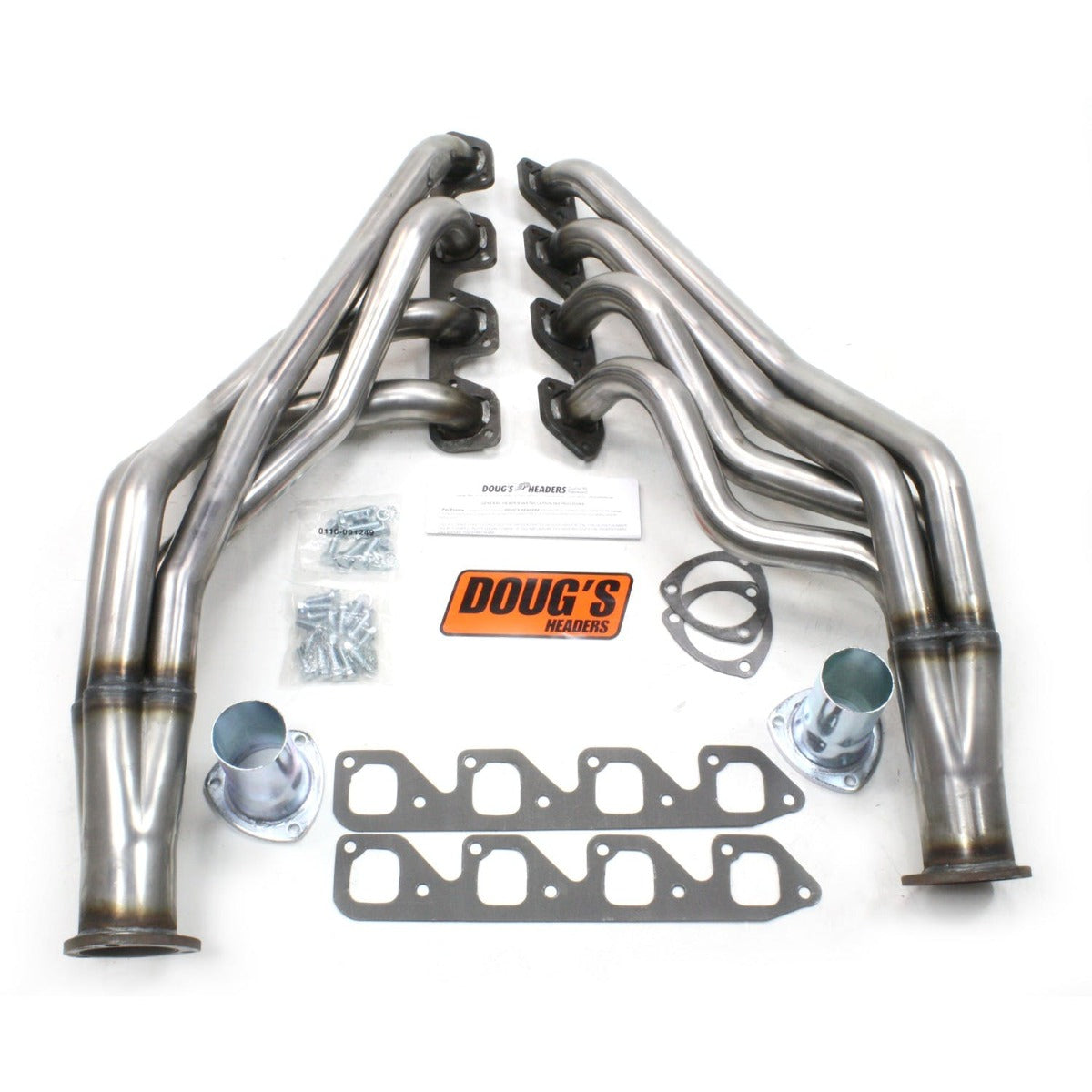 Doug's Headers D6714-R 1 3/4 4-Tube Full Length Header Raw Steel