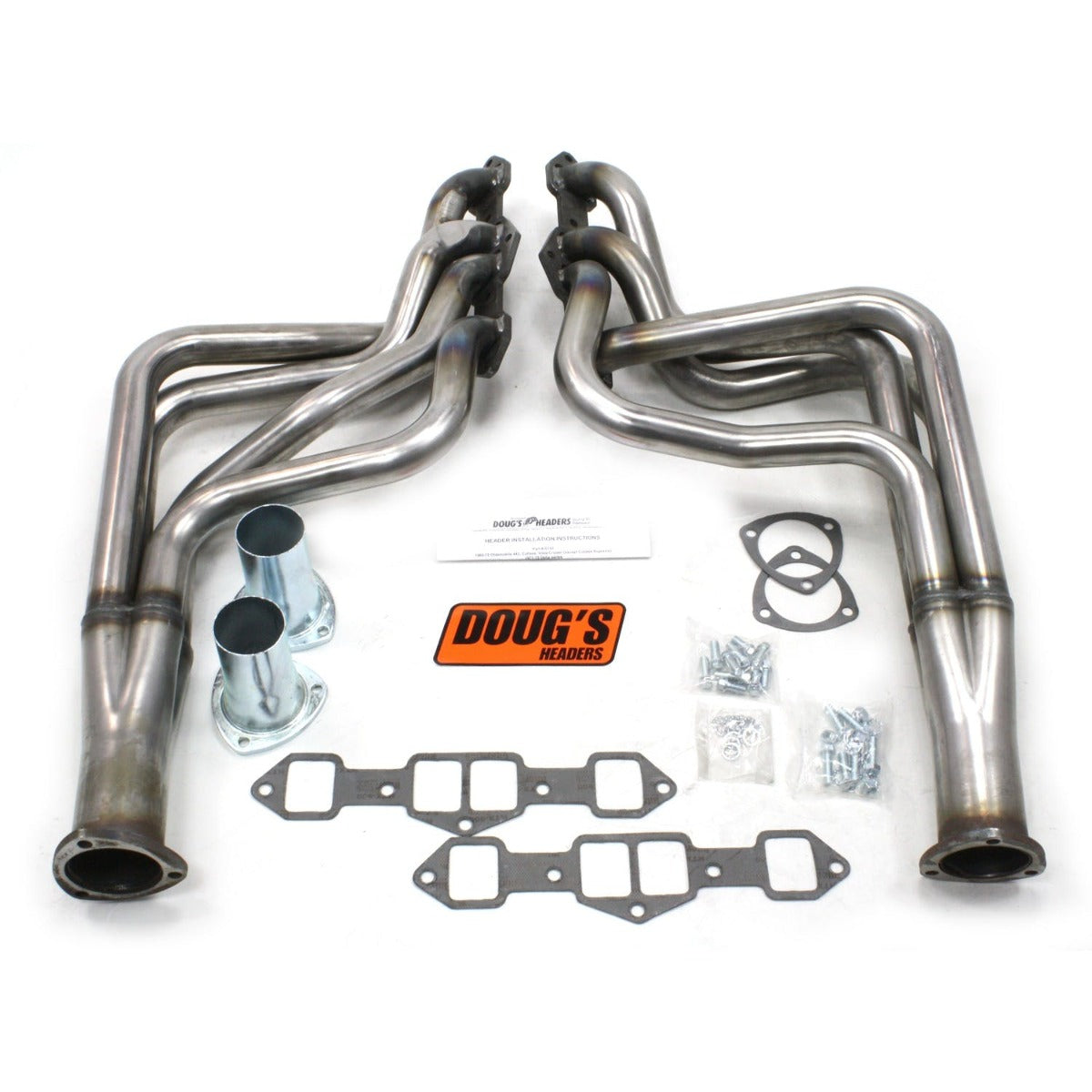 Doug's Headers D741-R 1 3/4 4-Tube Full Length Header Raw Steel