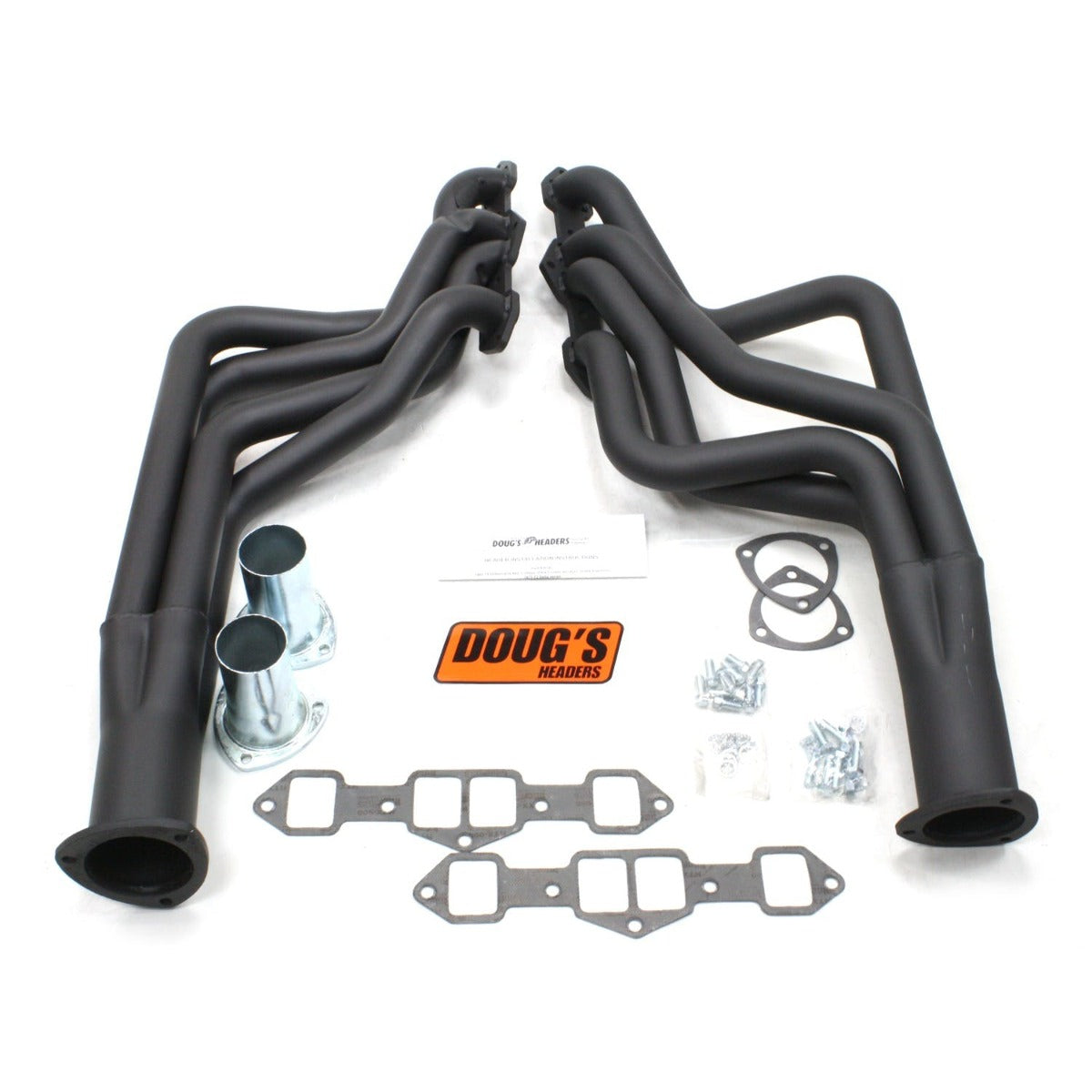 Doug's Headers D743-B 1 7/8 4-Tube Full Length Header Hi-Temp Black Coating