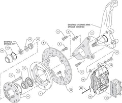 Wilwood Forged Dynalite Front Drag Brake Kit 140-2719-B