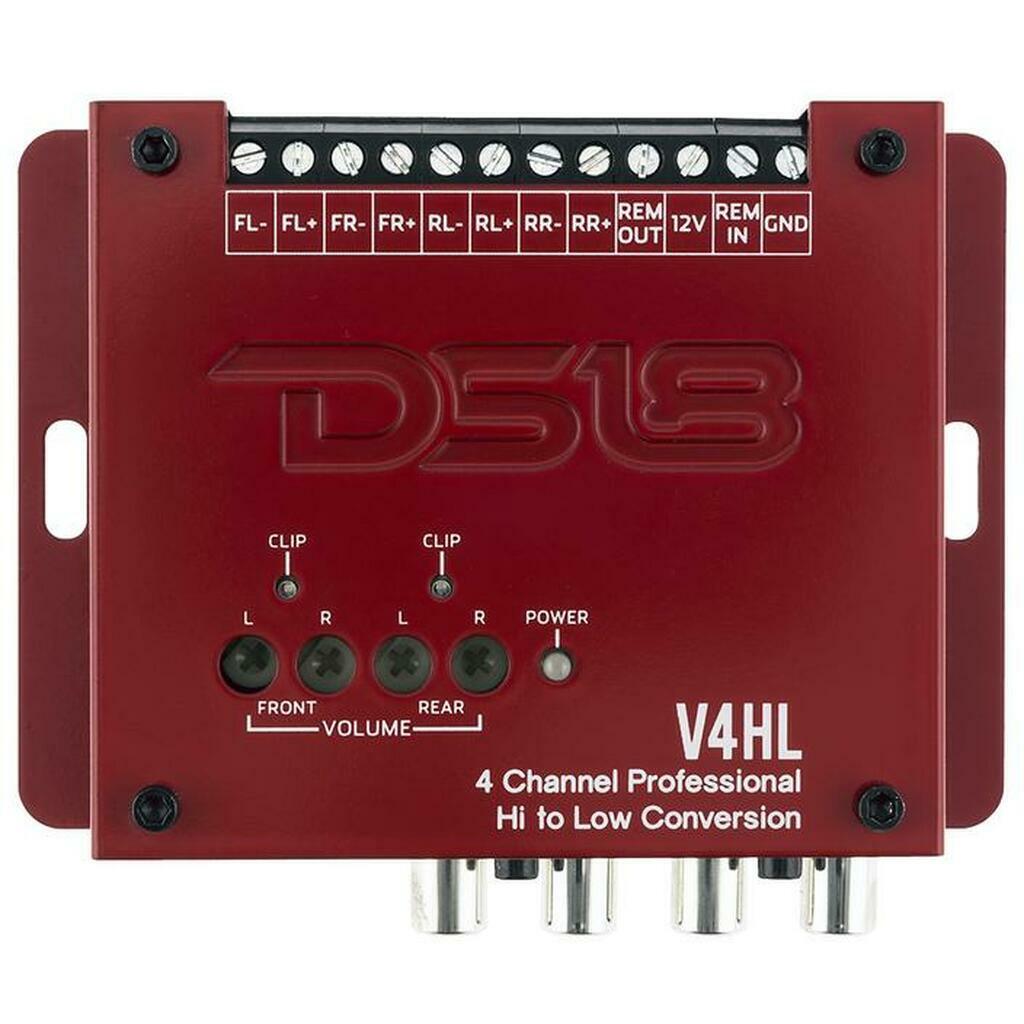 DS18 V4HL Hi/Lo Converter 4-Channel with 12 Volt Trigger Output