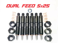 Dynomite Diesel Dodge 94-98 12v Dual Feed 5x25 Injector Set DDP9498-5X25DF