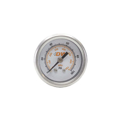 DeatschWerks Fuel Pressure Gauge - White Face with DW Logo 6-01-G