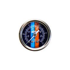 DeatschWerks Fuel Pressure Gauge - Liquid Filled Blue Face with DW Logo 6-01-G2L