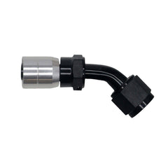 DeatschWerks 45-Deg. 8AN Swivel Crimp CPE Hose End 6-02-0806-C-B