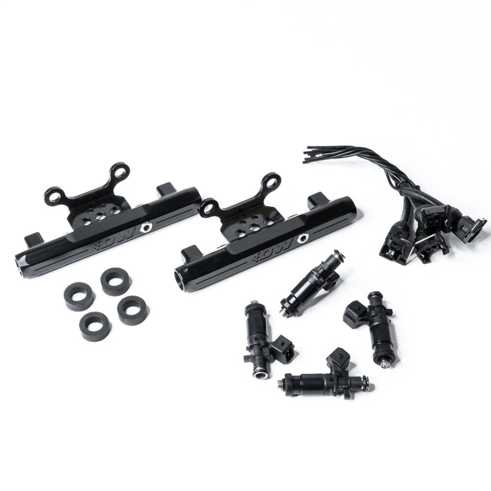 DeatschWerks Subaru conversion fuel rails and 1200cc injectors 6-101-1200