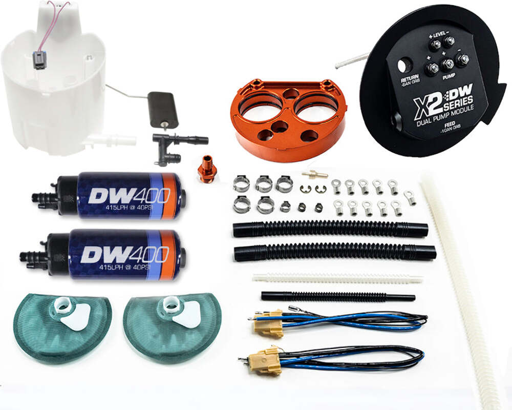 DeatschWerks X2 Fuel Pump Module w/DW400 Fuel pumps for 2011-2025 Ford Mustang 9-401-7030