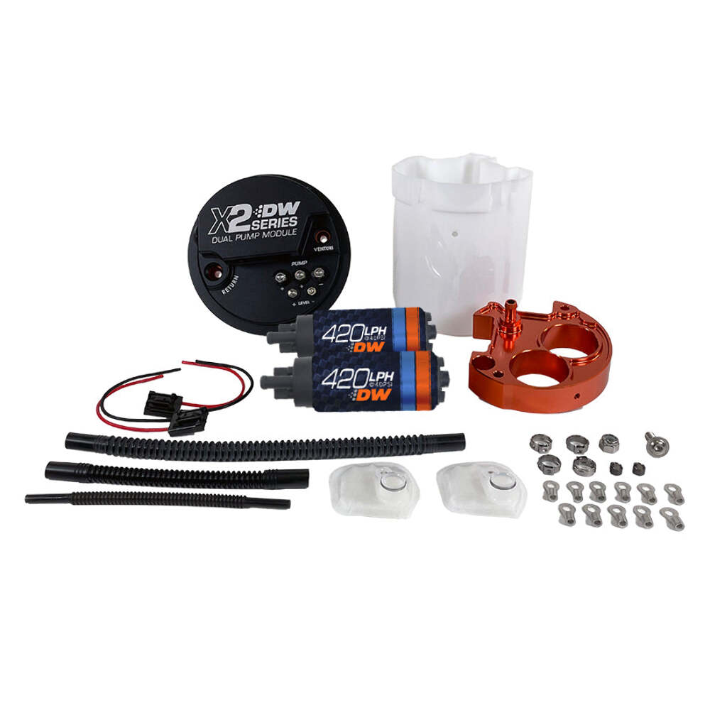 DeatschWerks X2 Fuel Pump Module w/DW420 Fuel pumps for 2008-21 Subaru WRX/STI 9-421-7050