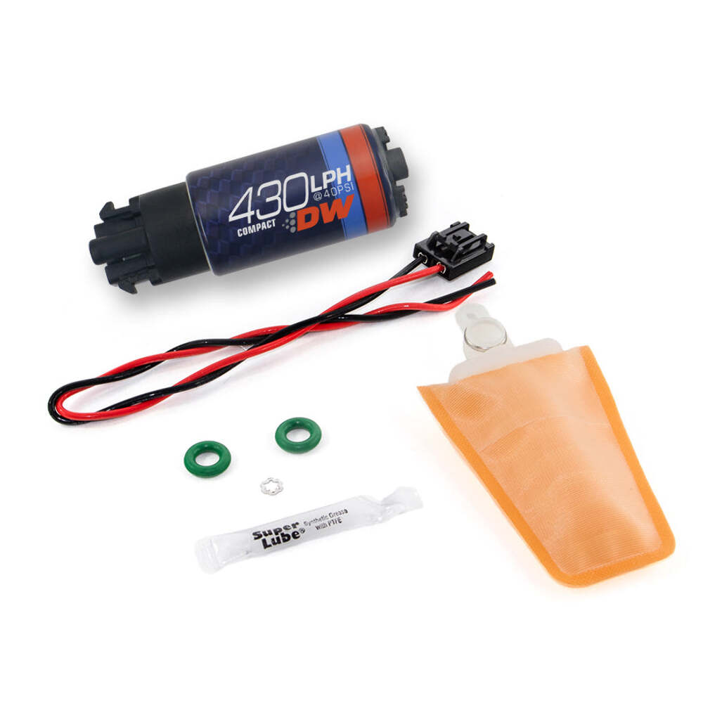 DeatschWerks TC 05-10, DW430c, 430lph compact fuel pump with clips 9-439-1006
