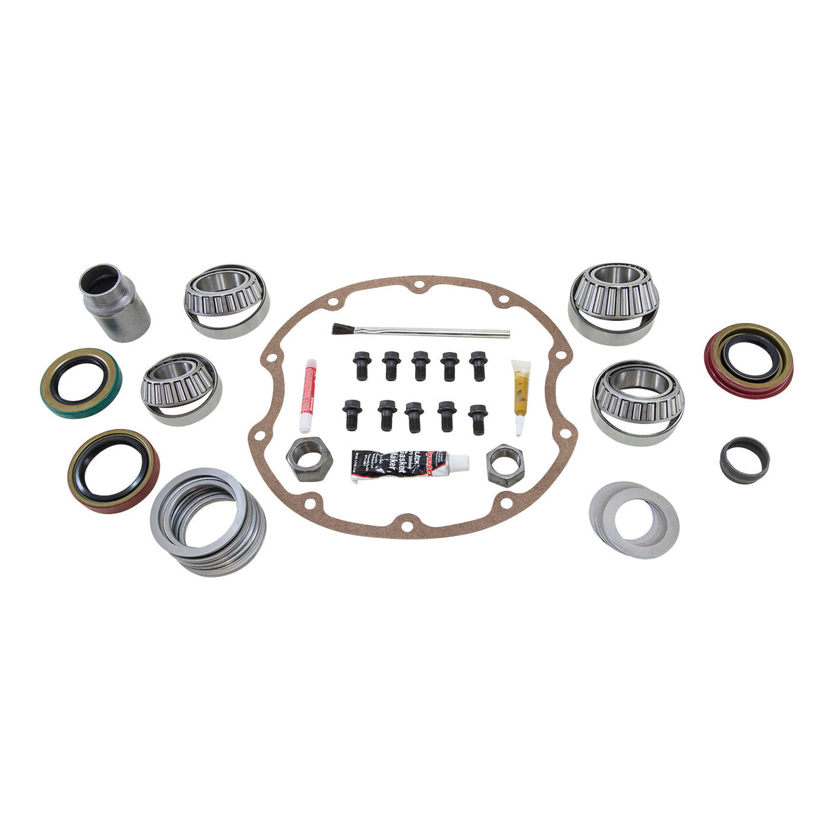 Yukon Gear Buick Oldsmobile Pontiac Axle Differential Bearing and Seal Kit - Rear YKGM8.2BOP