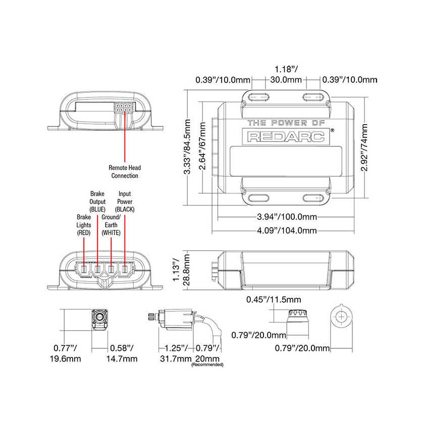 REDARC Tow-Pro Elite Electric Brake Controller EBRH-ACCV3-NA