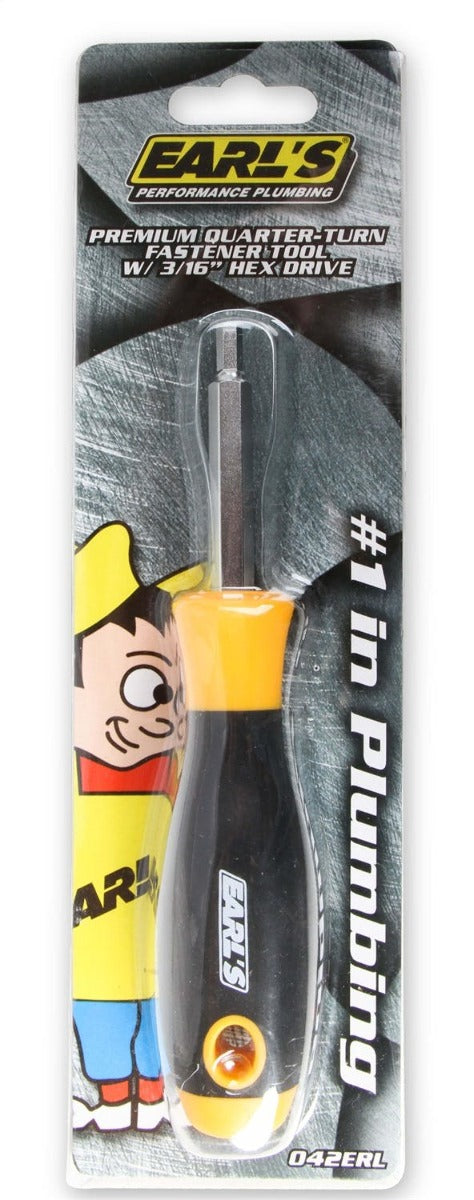 Earl's Performance Plumbing 042ERL QUARTER TURN FASTENER TOOL-3/16 HEX HEAD