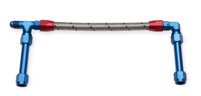 Earl's Performance Plumbing 104285ERL -8AN SINGLE INLET W/STAINLESS HOSE
