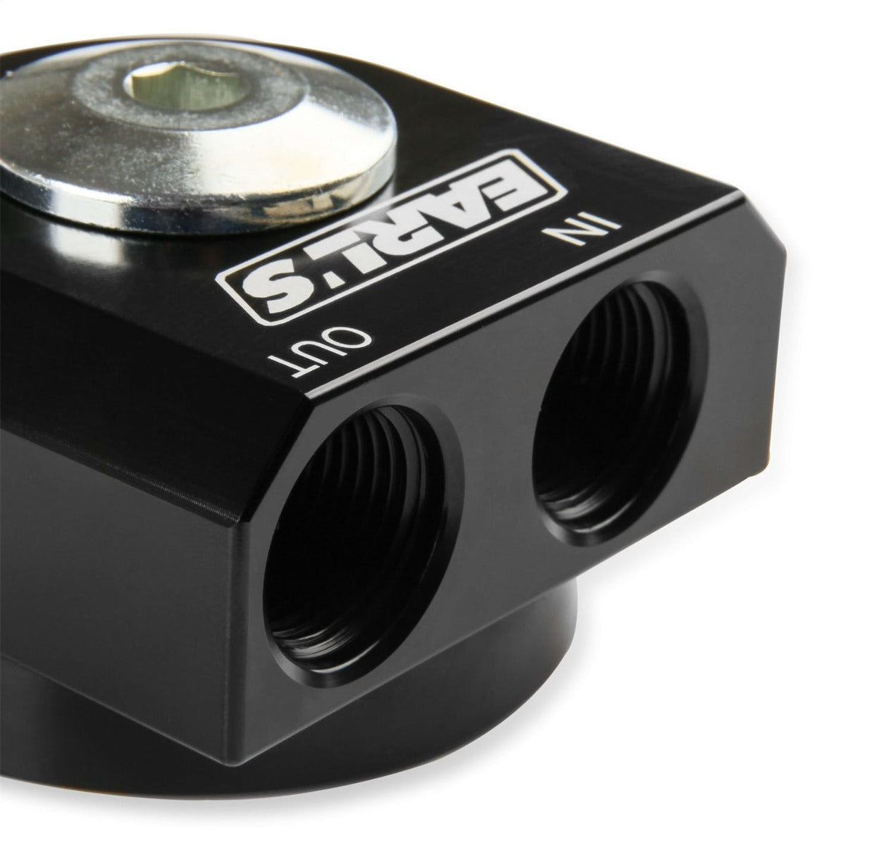Earl's Performance Plumbing 1179ERL OIL FILTER ADAPTER W/90 DEG -10 ORB PORT