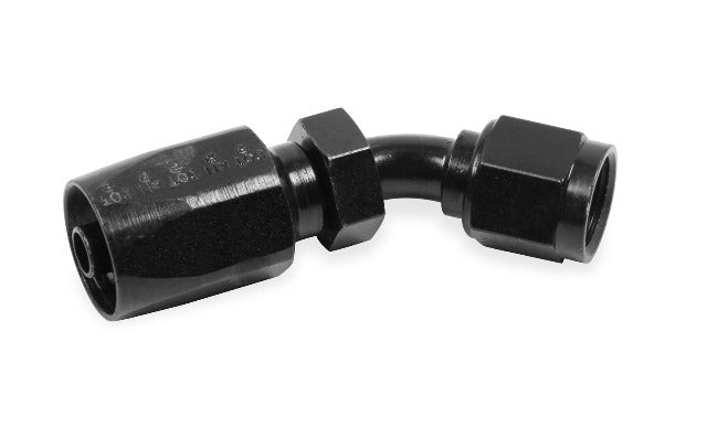 Earl's Performance Plumbing 154606ERL -6 45 DEG. JIC HOSE END BLACK CHROMATE