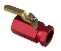 Earl's Performance Plumbing 230500ERL SHUT OFF VALVE 3/8 NPT 3/8 NPT AL - RED