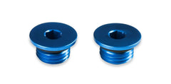 Earl's Performance Plumbing 581306ERL -6AN LOW PROFILE PORT PLUG, BLUE, 2PK