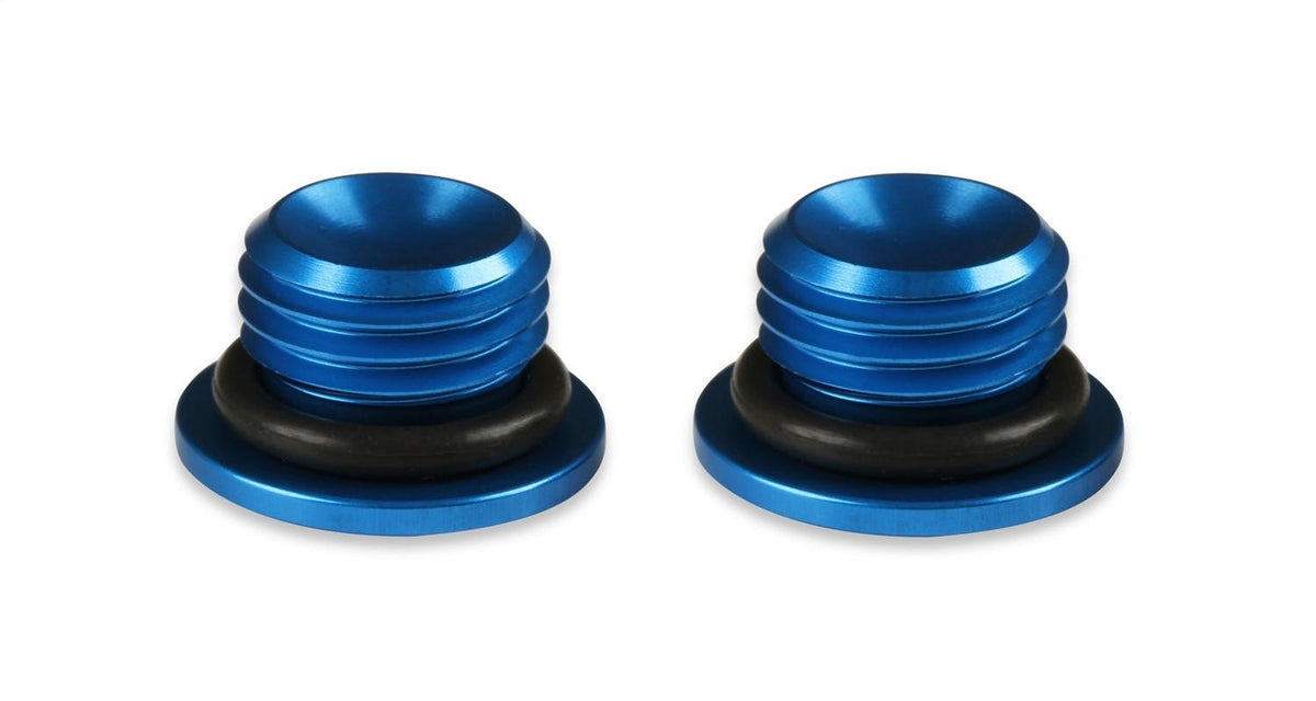 Earl's Performance Plumbing 581306ERL -6AN LOW PROFILE PORT PLUG, BLUE, 2PK