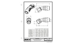 Earl's Performance Plumbing 803108ERL -8 30 Deg. Tube Swivel-Seal