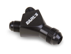 Earl's Performance Plumbing AT100173ERL BLACK -8 MALE Y DISTRIBUTION BLOCK