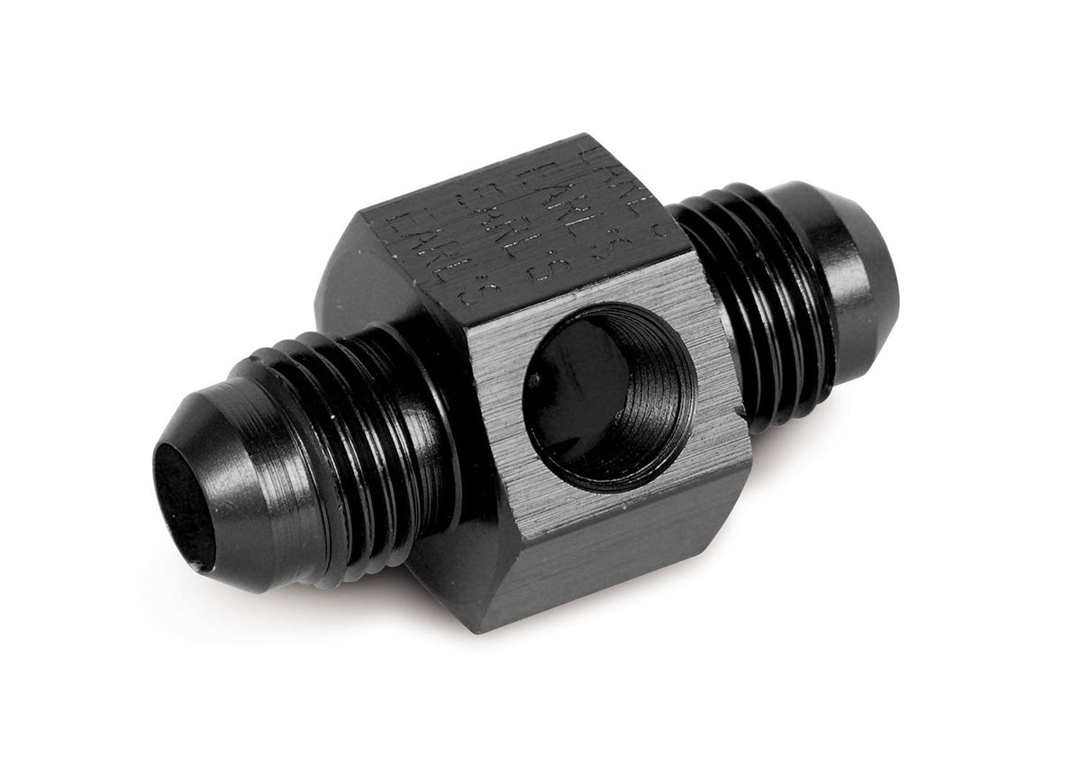 Earl's Performance Plumbing AT100192ERL BLACK -6 FUEL PRESSURE GA ADAPTER