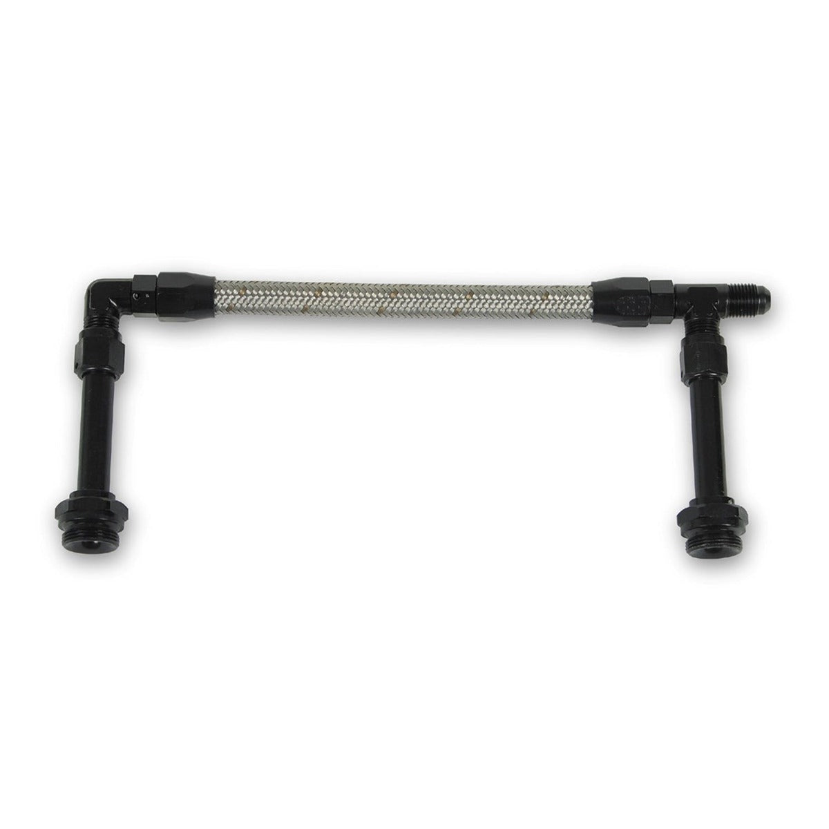Earl's Performance Plumbing AT101285ERL -8BLACK/STAINLESS SINGLE FEED -4150