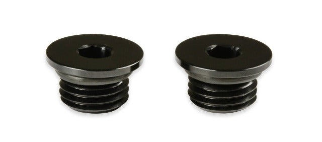 Earl's Performance Plumbing AT581304ERL -4AN LOW PROFILE PORT PLUG, BLACK, 2PK