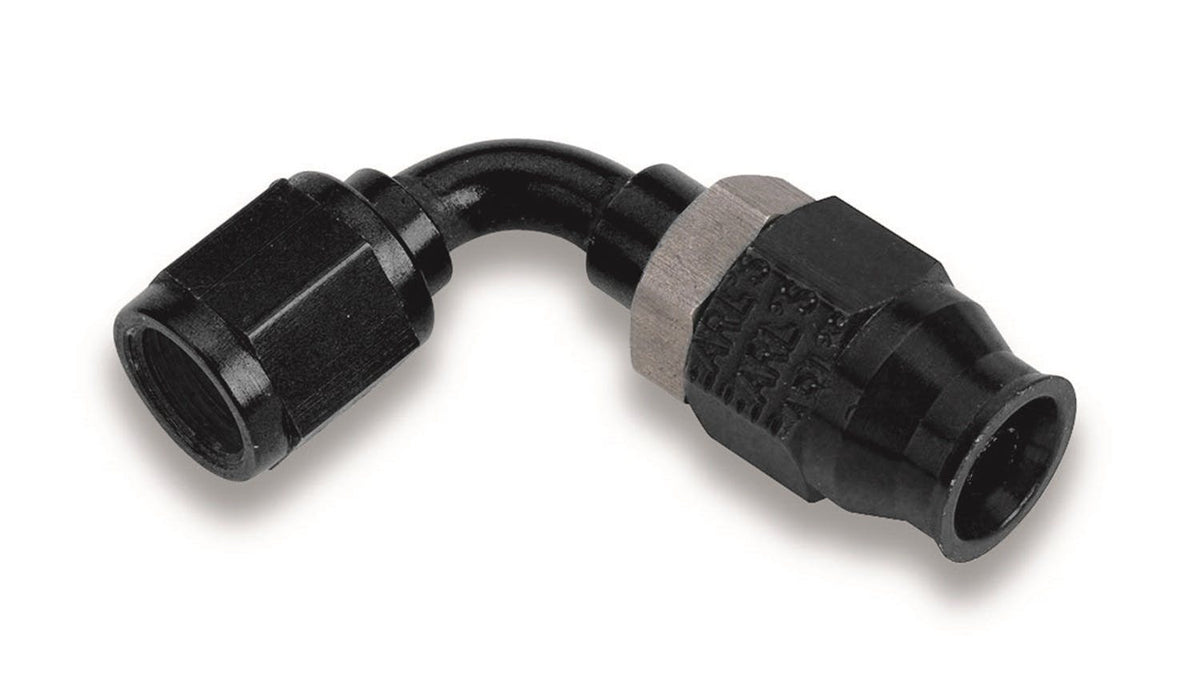 Earl's Performance Plumbing AT609234ERL BLACK -4 90 DEG AL TUBE ADJ.  SPEED-SEAL