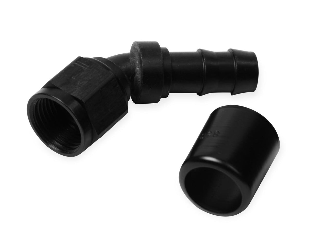Earl's Performance Plumbing AT704667ERL 3/8 ID 45 DEG SUPER-STOCK H. END